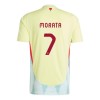 Spania Alvaro Morata 7 Bortedrakt EM 2024 Kortermet